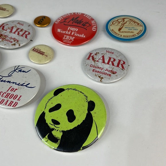 Lot of Vintage Button Pins (qty 12) - Picture 4 of 7